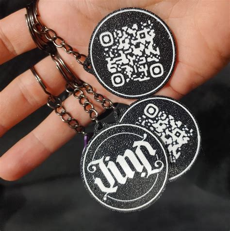 Qr Code Nfc Keychain 